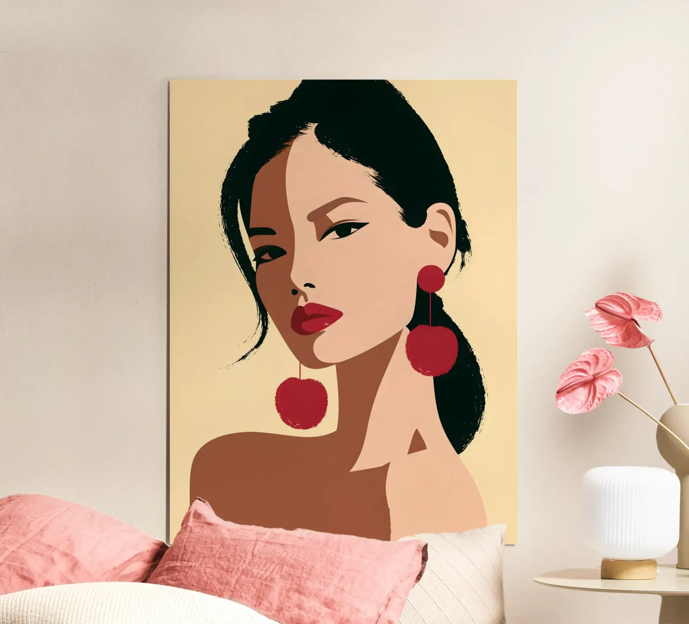 Portrait « Cherry Statement » poster de michi
