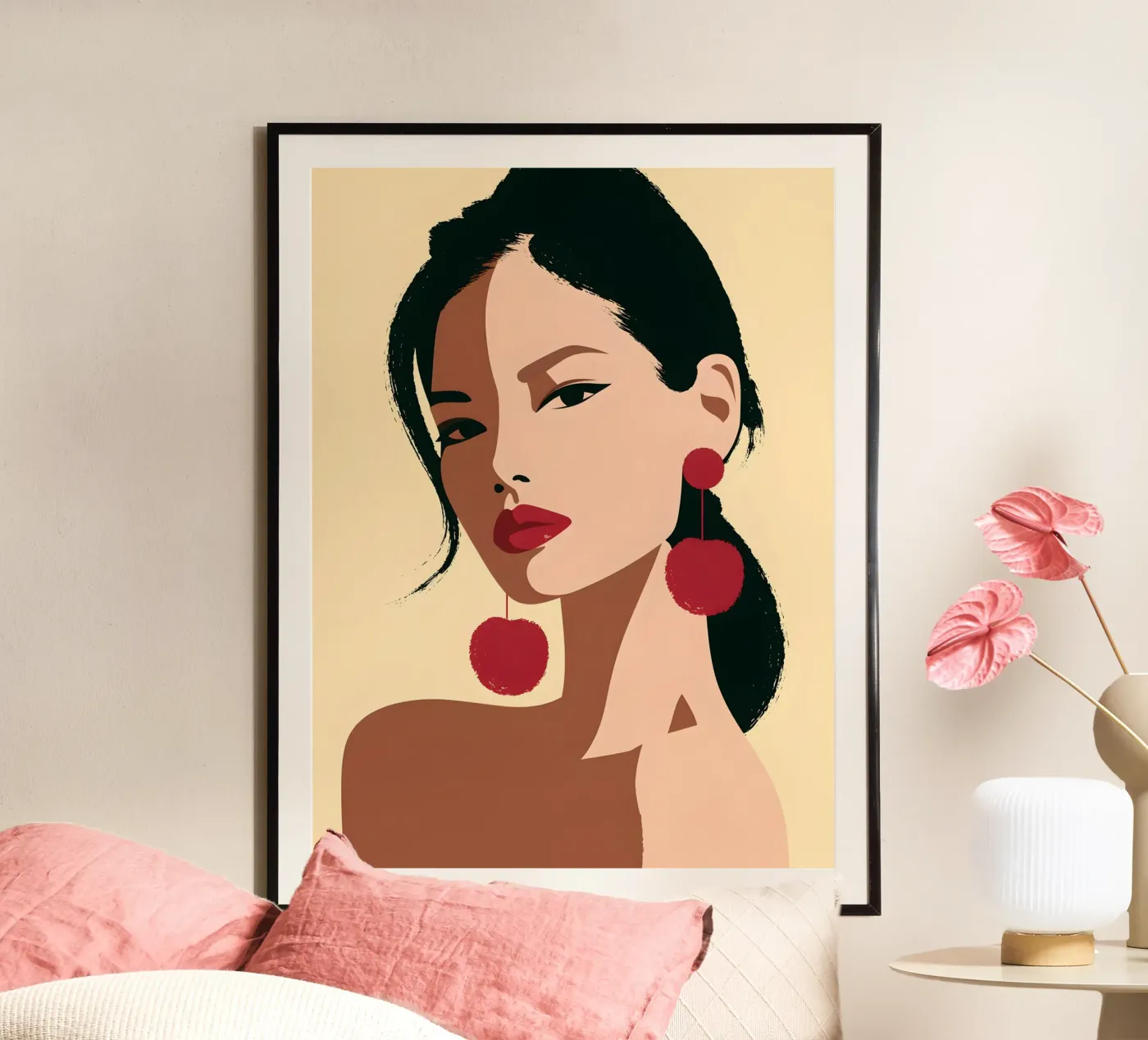 Portrait « Cherry Statement » poster de michi
