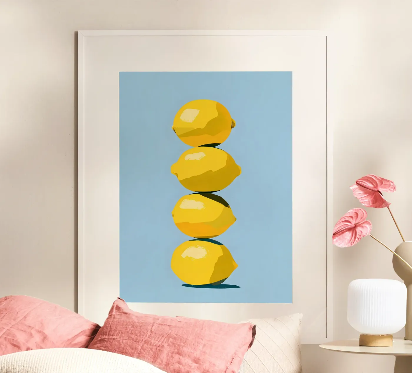Stacked Lemons poster by michi