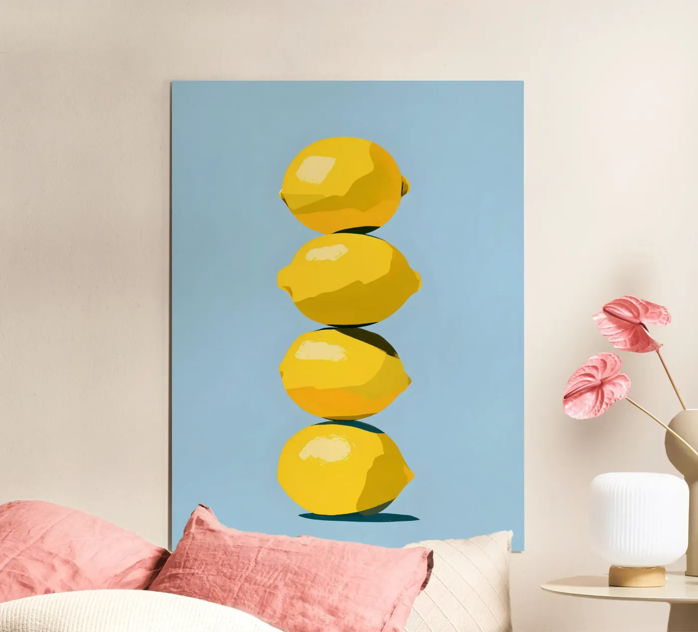 Stacked Lemons poster by michi