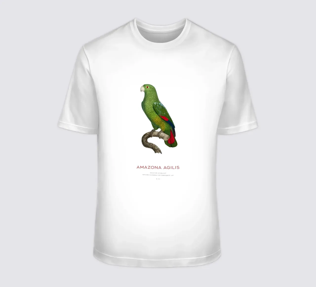 Schwarzschnabelamazone oder Amazona Agilis T-Shirt von Vintagrafica