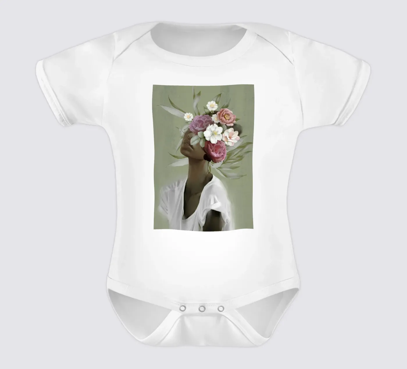 Blüte 9 Kurzarm Babybody von dada22