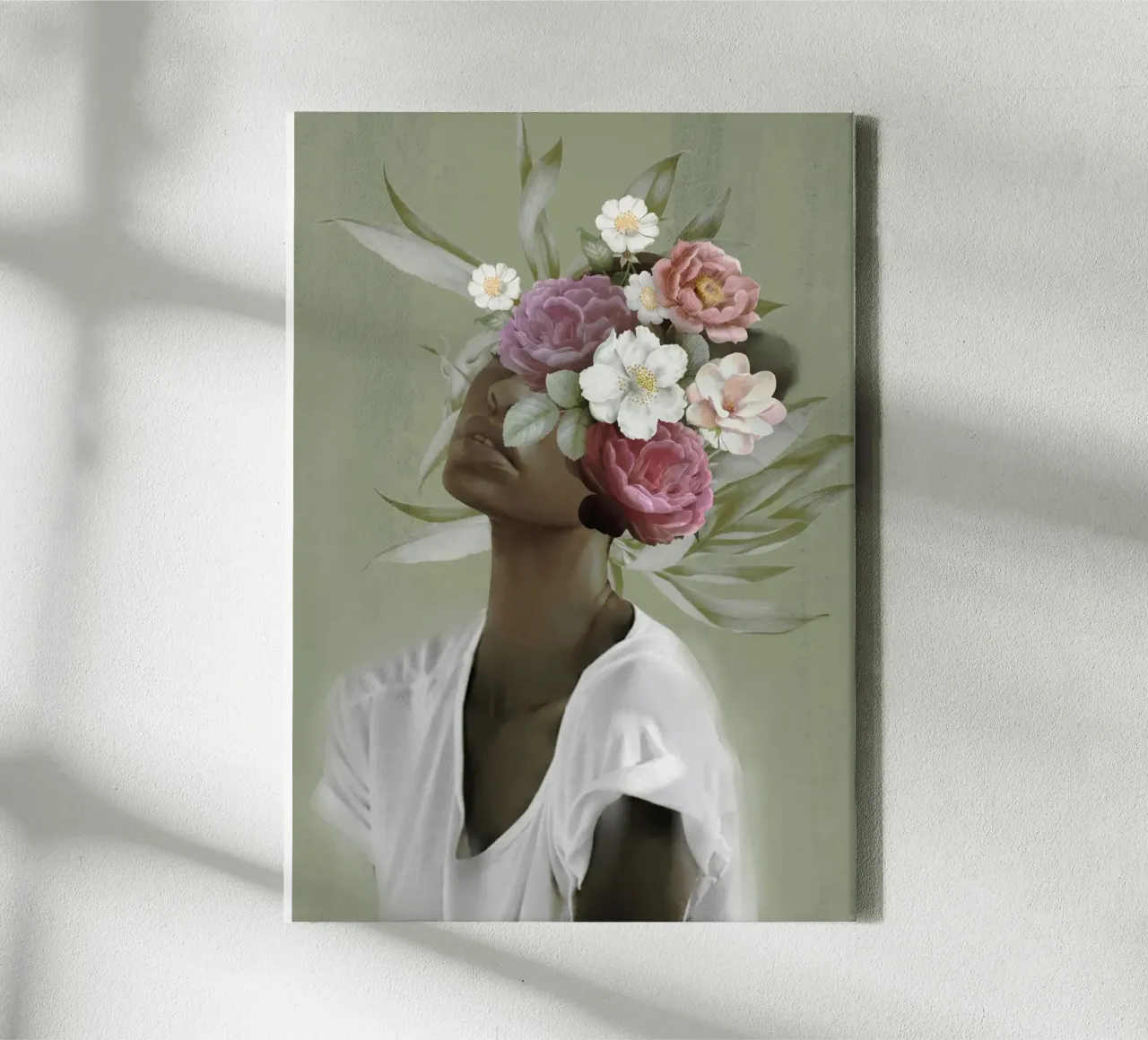 Bloom 9 canvas with Floater frame by dada22