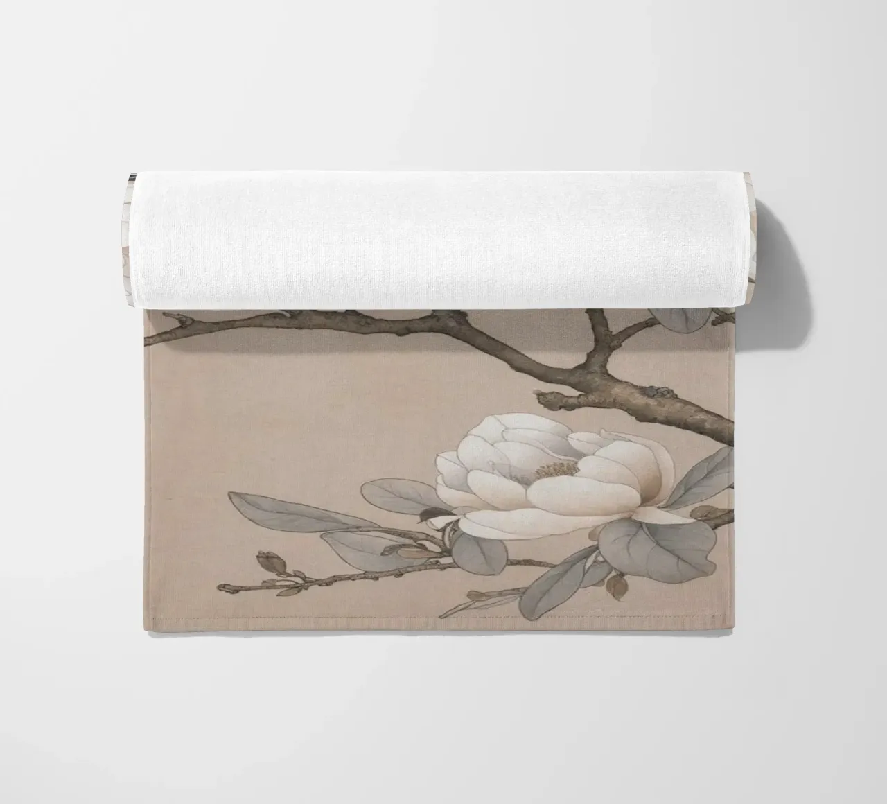 Chinoiserie Magnolia And Bird telo mare da Andrea Haase Vintage World