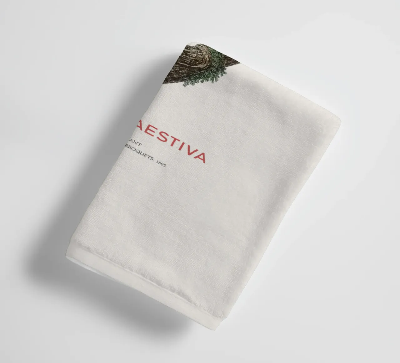 Turquoise-fronted amazon or Amazona Aestiva towel by Vintagrafica