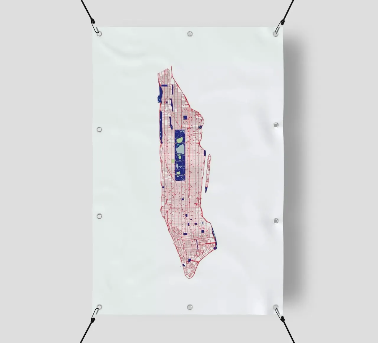 Manhattan Grid telo in pvc da Mattygug