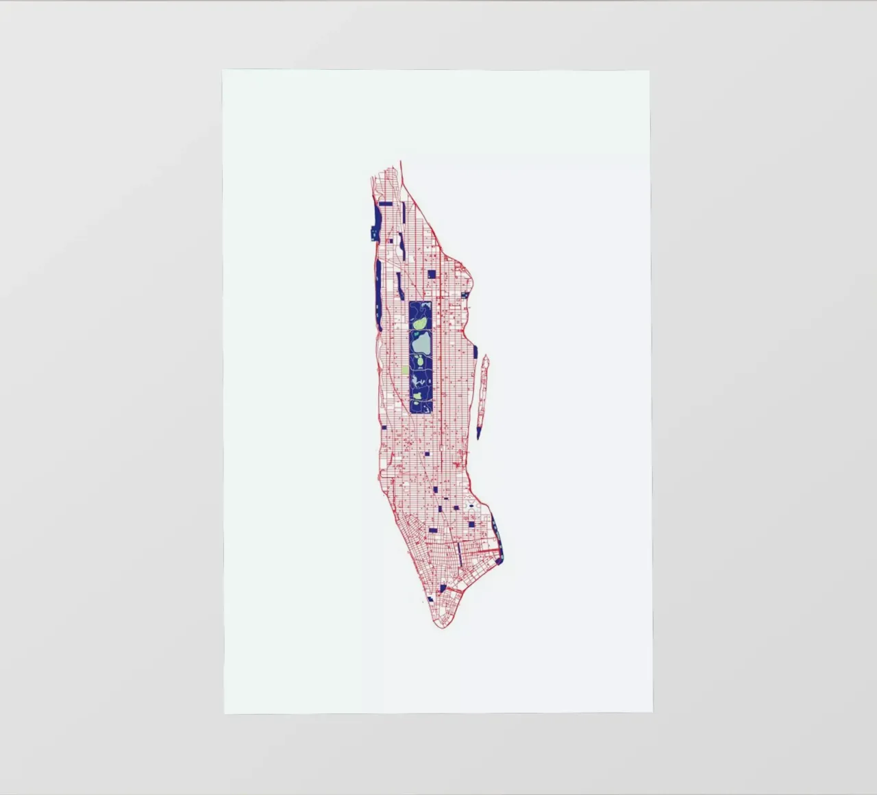 Manhattan Grid telo in pvc da Mattygug