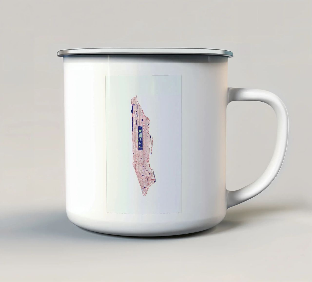 Manhattan Grid tazza in smalto da Mattygug