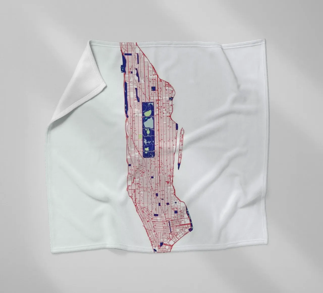 Manhattan Grid manta de franela de Mattygug