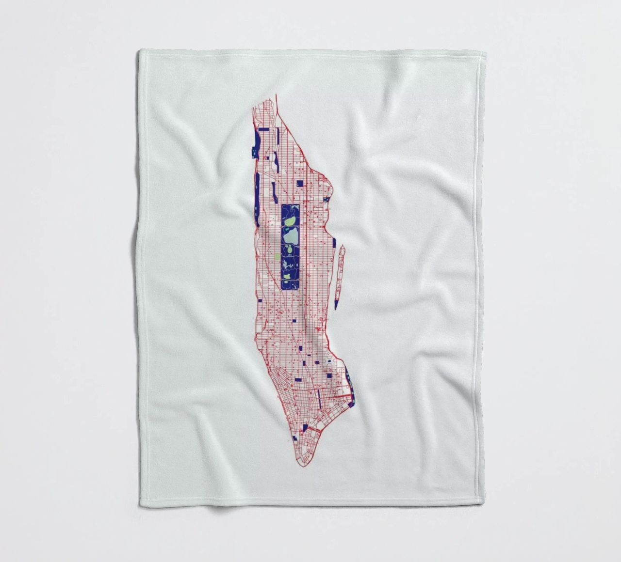 Manhattan Grid Fleecedecke von Mattygug