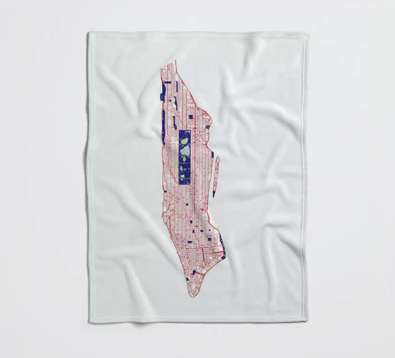 Manhattan Grid manta de franela de Mattygug
