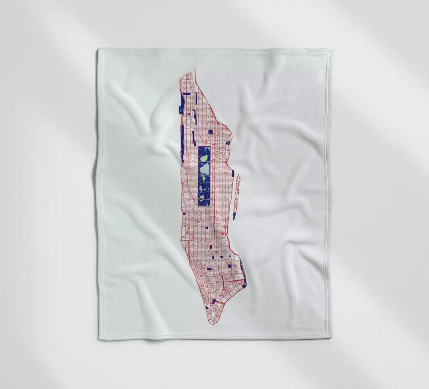 Manhattan Grid Fleecedecke von Mattygug