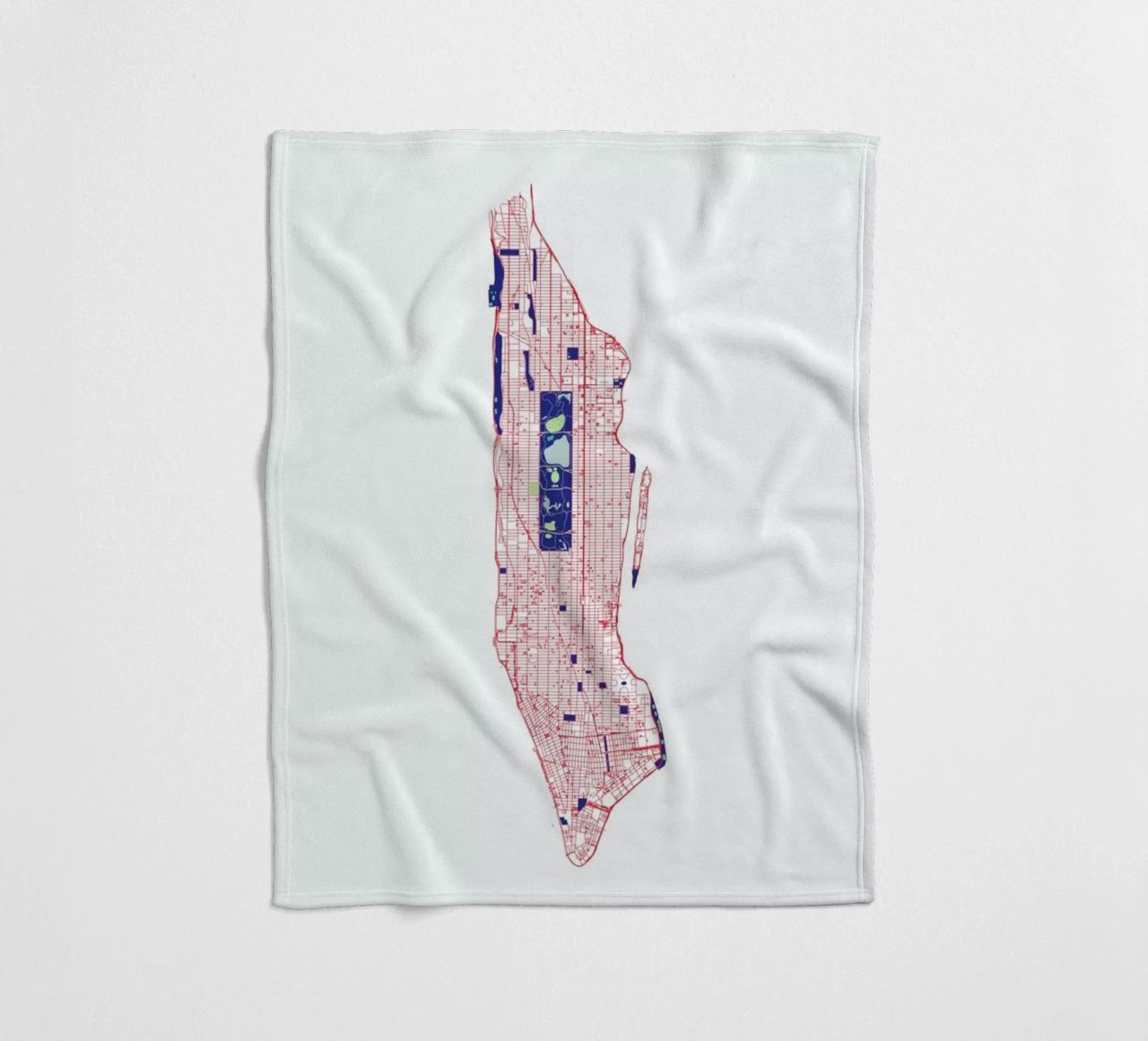 Manhattan Grid Fleecedecke von Mattygug