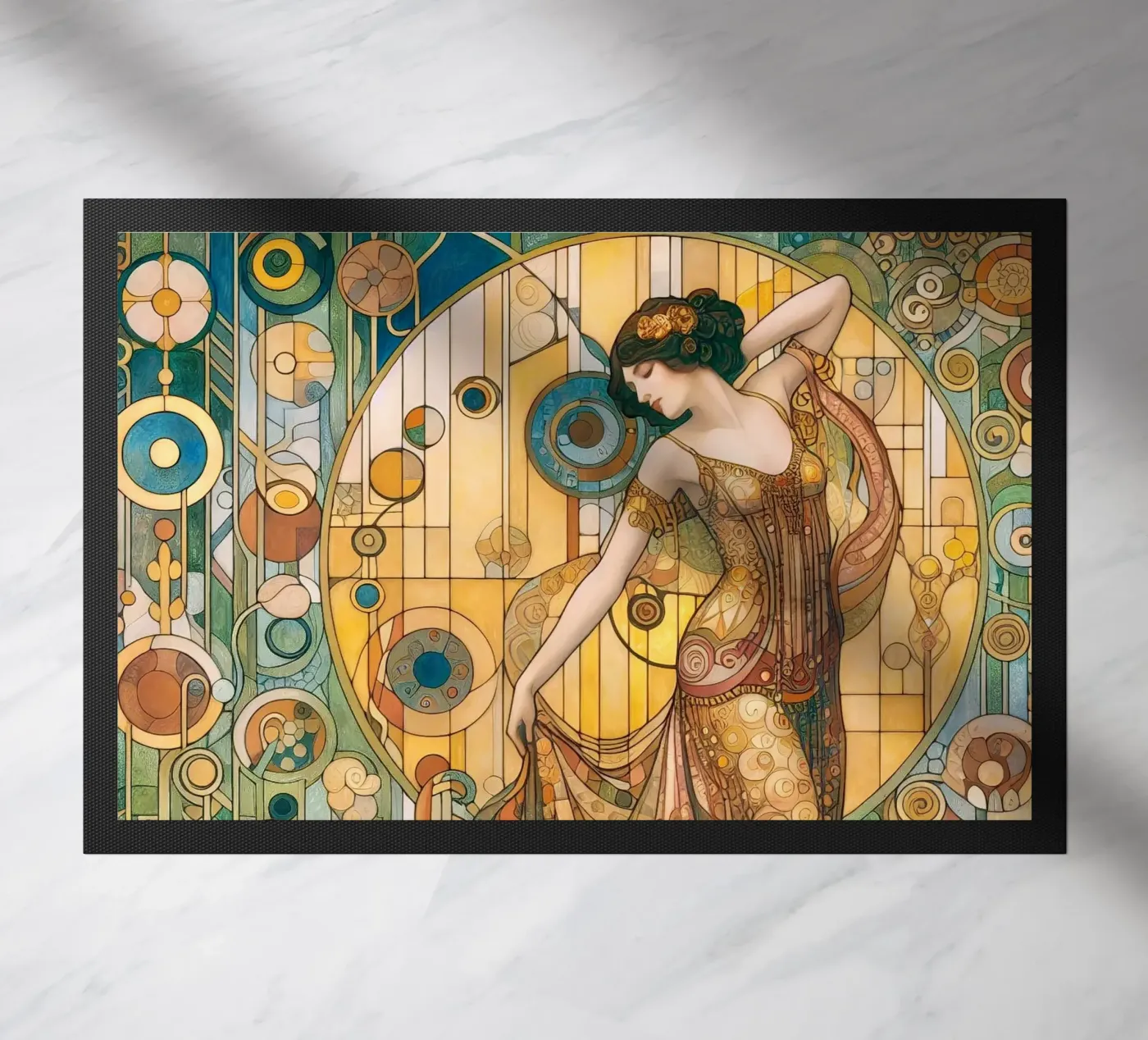The dancer doormat by Art-Nouveau-Dsg