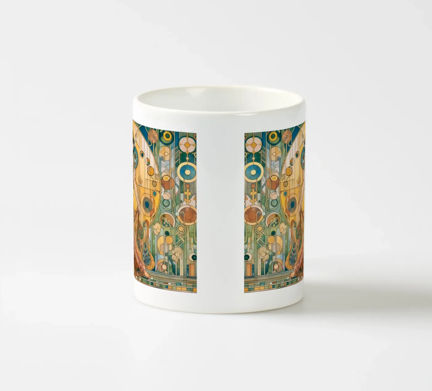 The dancer ceramic mug by Art-Nouveau-Dsg