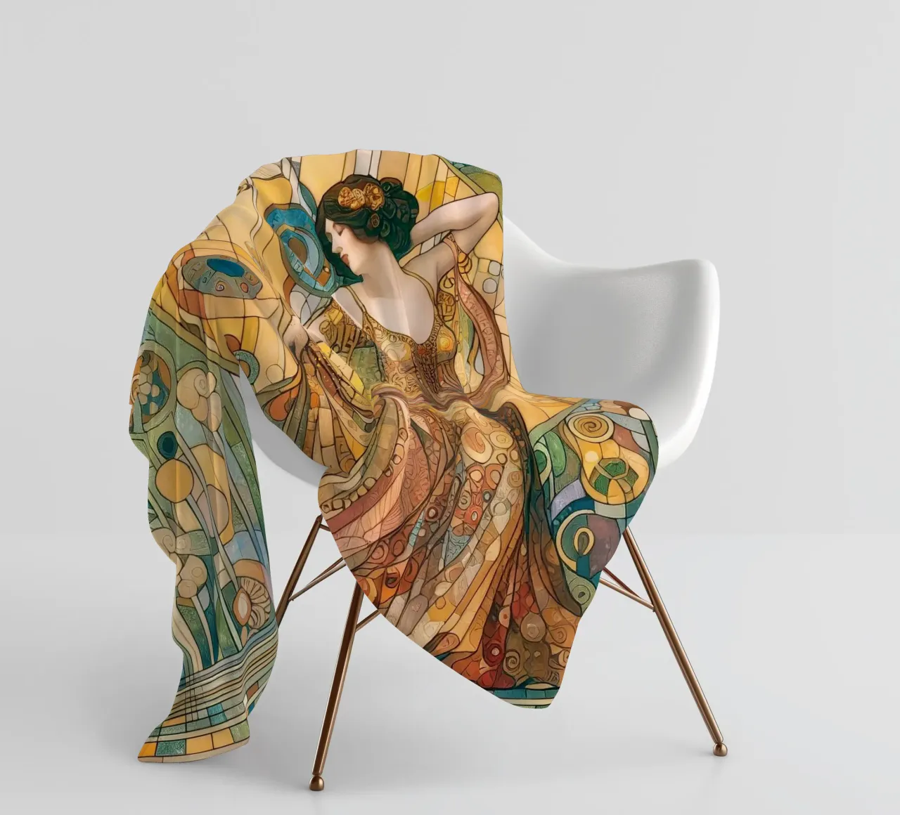 The dancer Fleecedecke von Art-Nouveau-Dsg