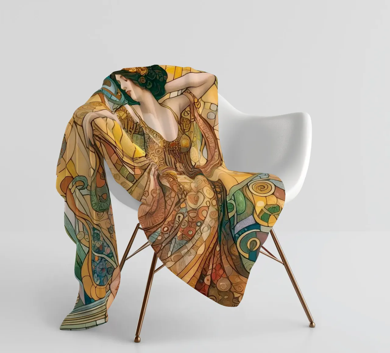 The dancer Fleecedecke von Art-Nouveau-Dsg