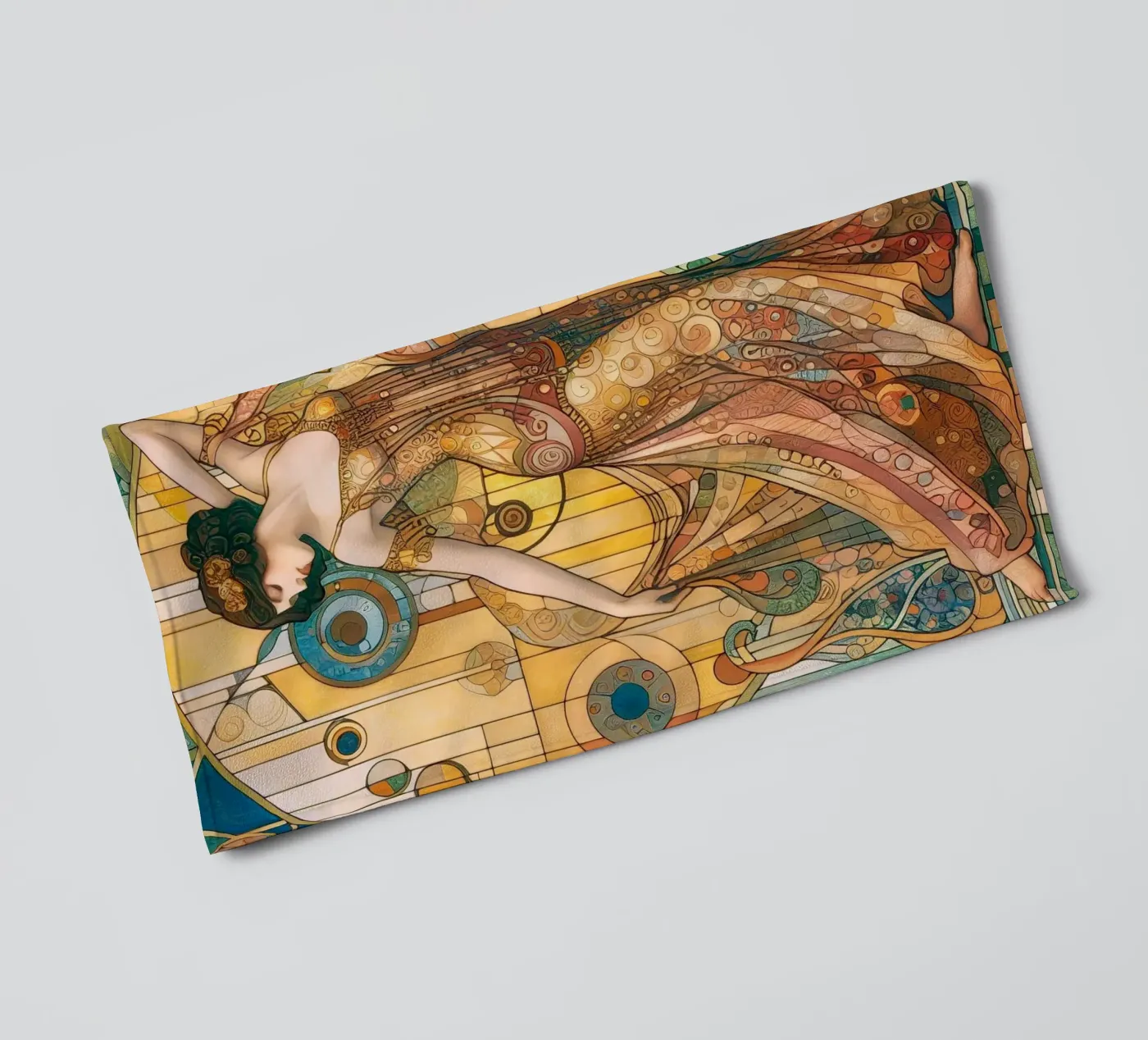 The dancer towel by Art-Nouveau-Dsg