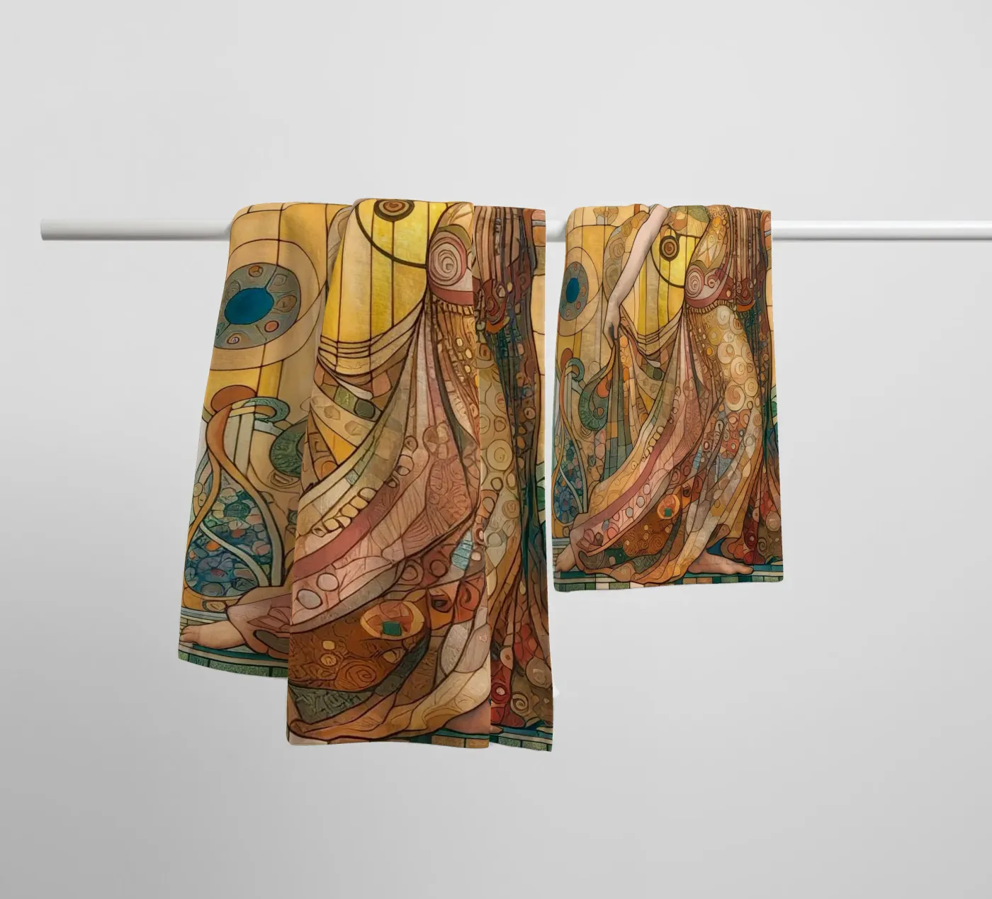 De danser badhanddoek van Art-Nouveau-Dsg