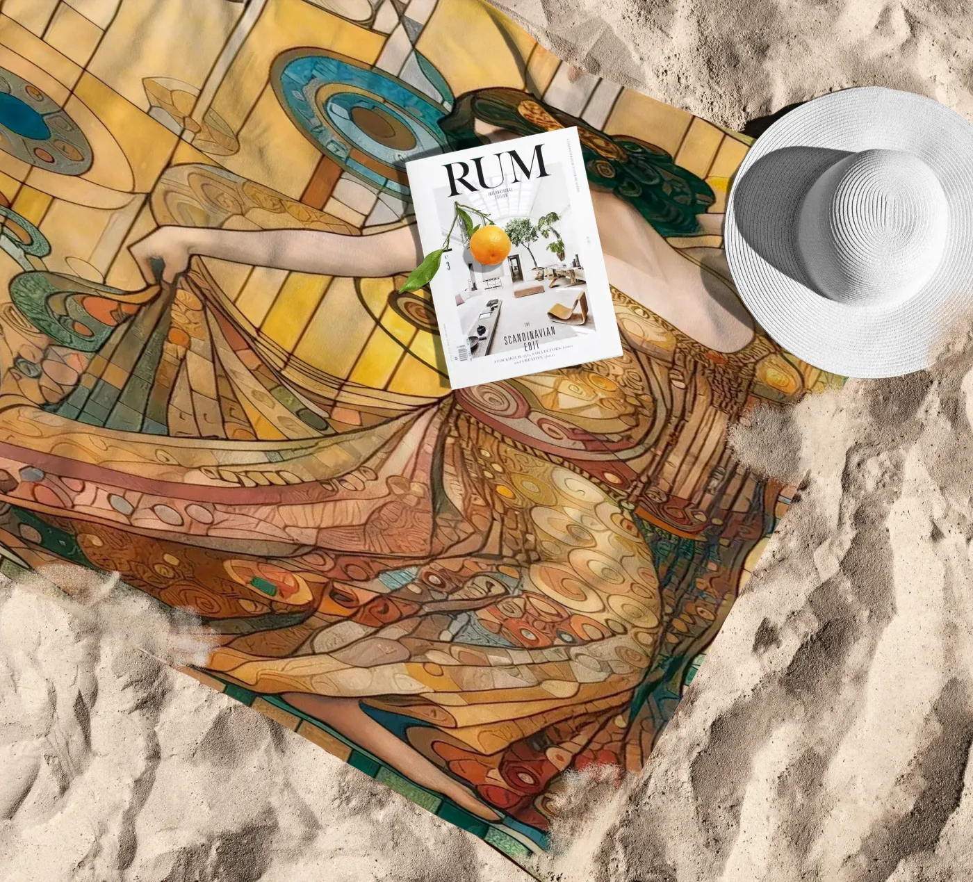 Il ballerino telo mare da Art-Nouveau-Dsg