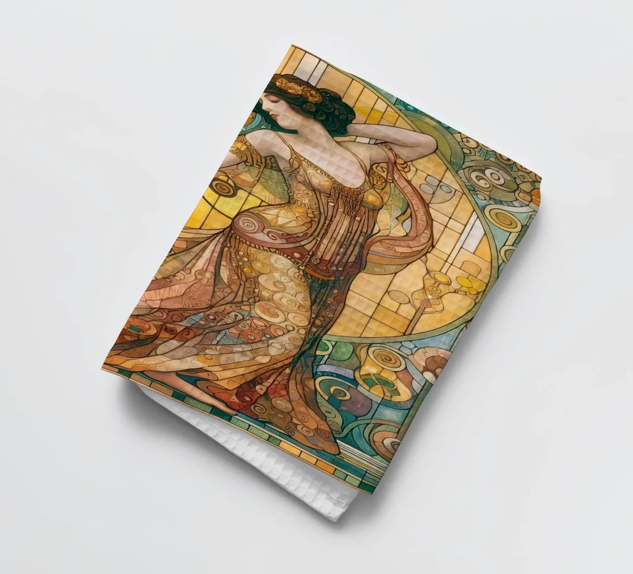 Die Tänzerin Geschirrtuch von Art-Nouveau-Dsg