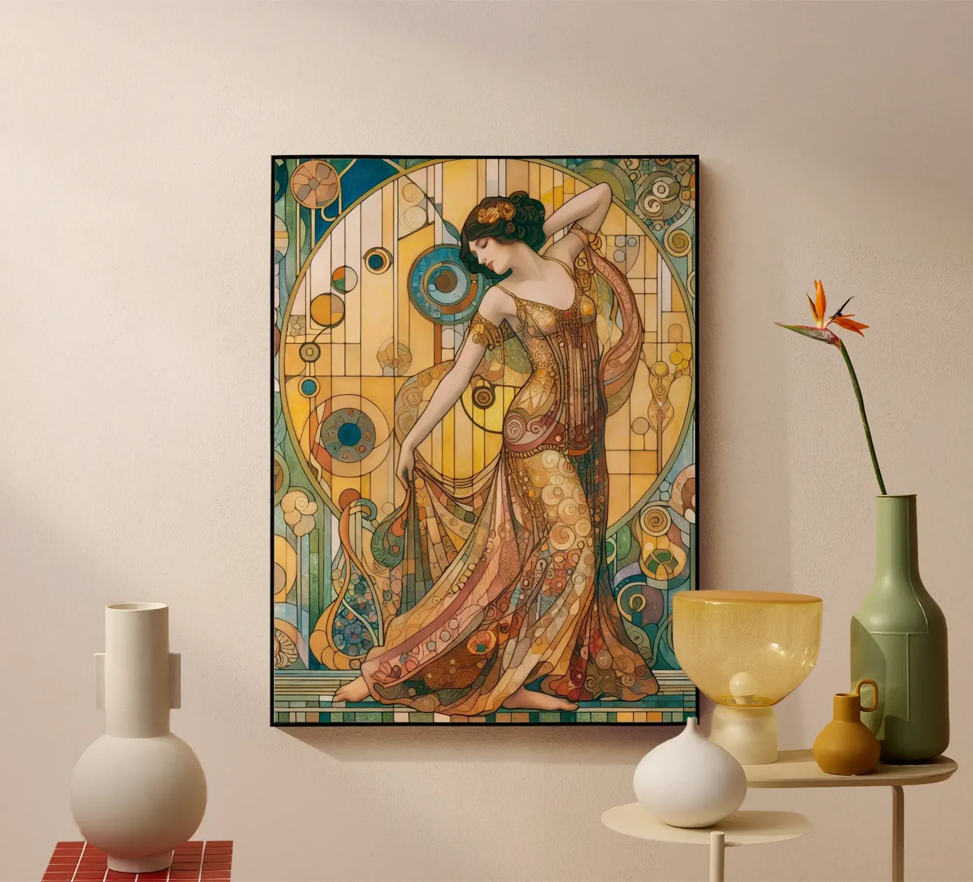 The dancer plexiglass da Art-Nouveau-Dsg