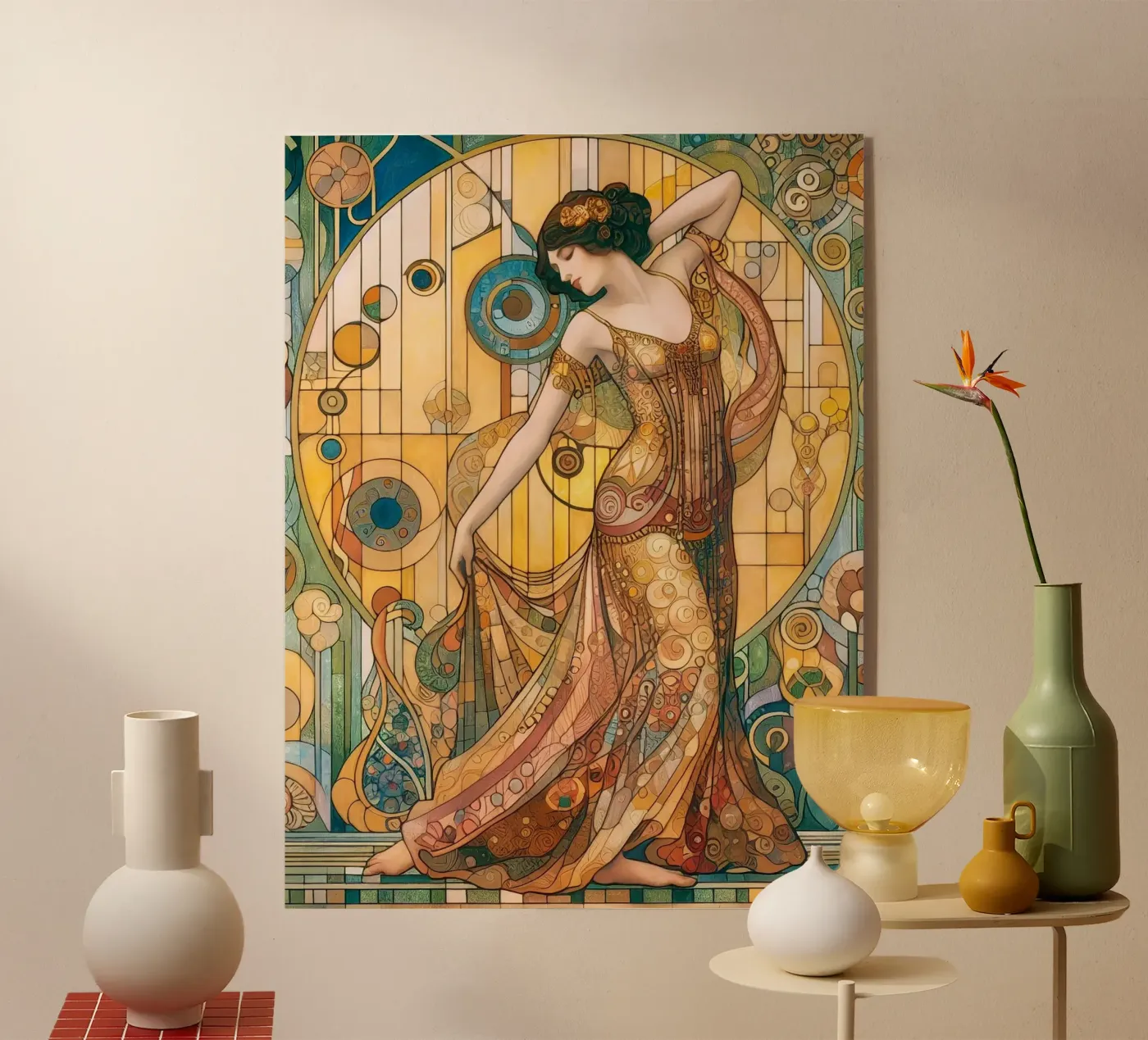 The dancer plexiglass da Art-Nouveau-Dsg