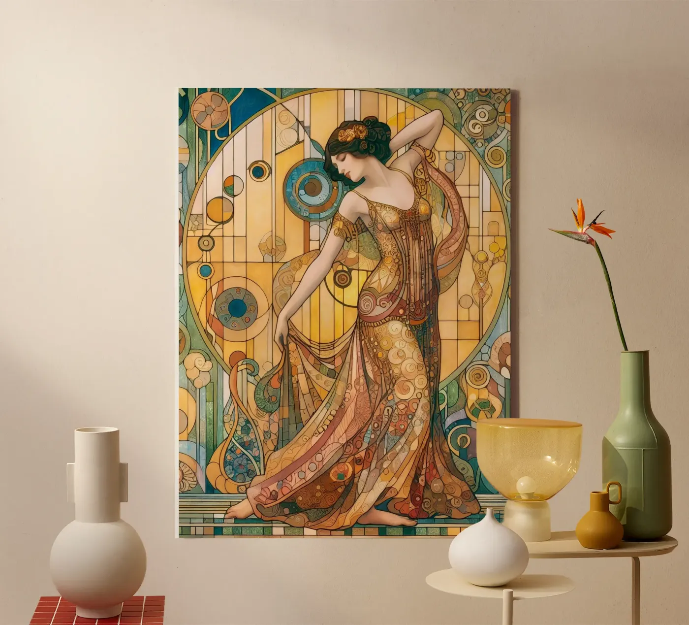 Il ballerino tela da Art-Nouveau-Dsg