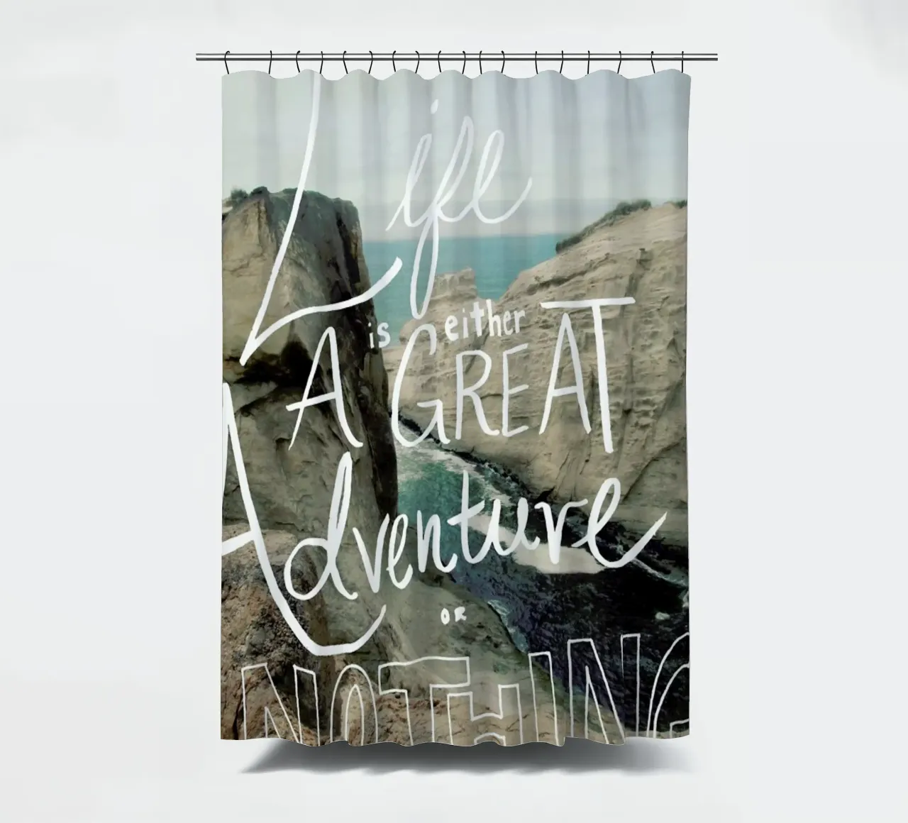 Great Adventure tenda da doccia da Leah Flores