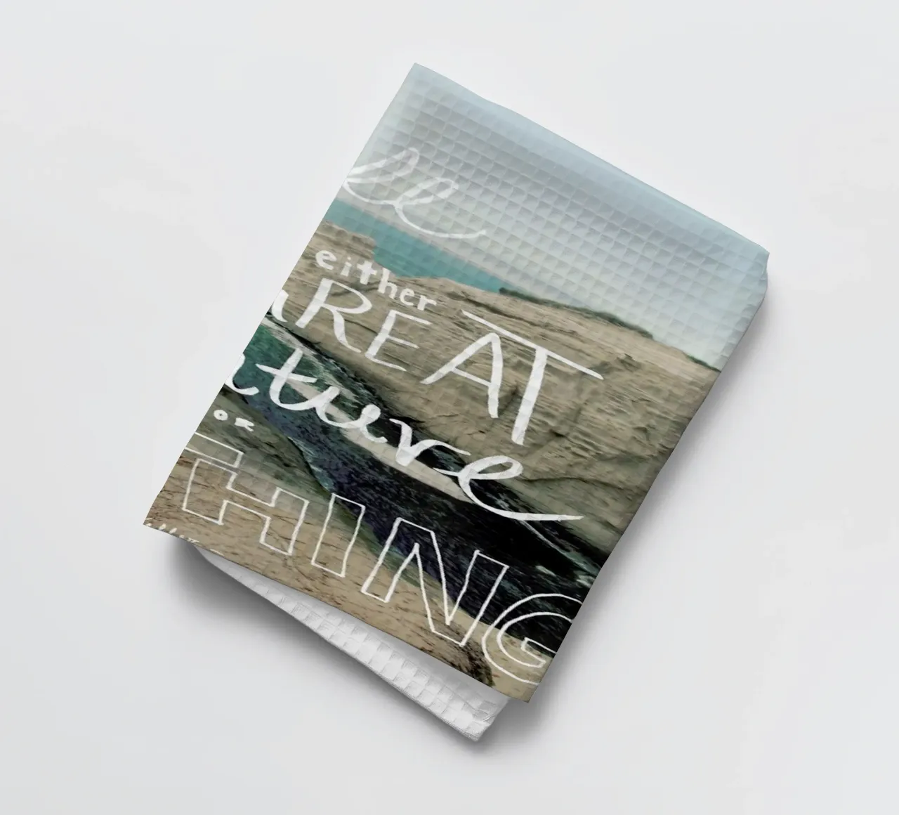 Great Adventure tea towel by Leah Flores