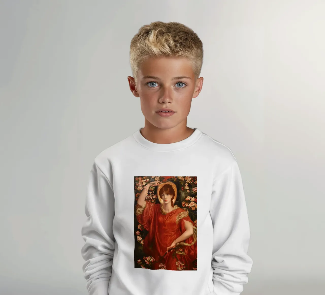 Dante Gabriel Rossetti - A vision of Fiammetta felpa bambino da Timeless Artworks