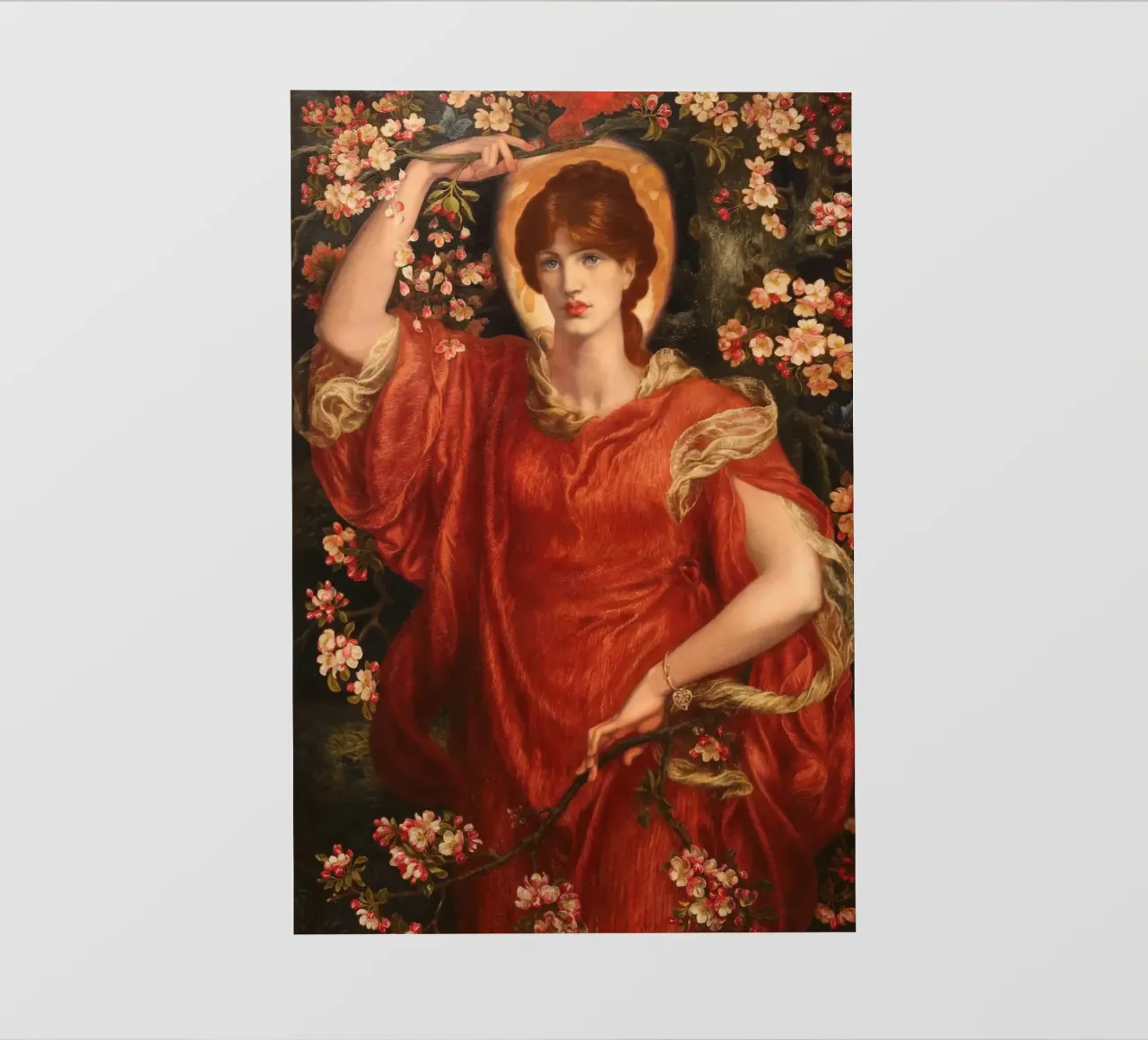 Dante Gabriel Rossetti - Eine Vision von Fiammetta Fototapete von Timeless Artworks