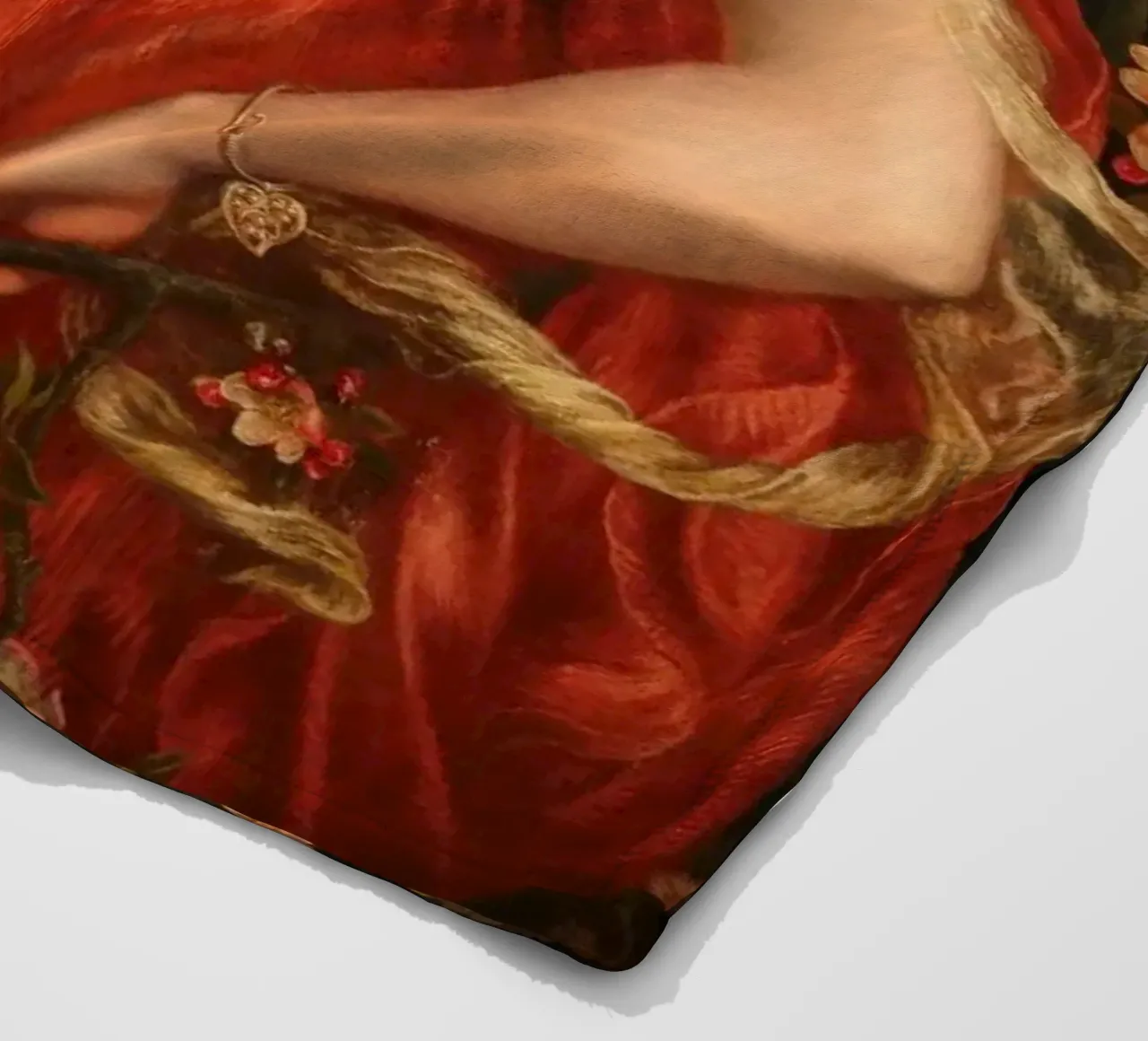 Dante Gabriel Rossetti - A vision of Fiammetta coperta in pile da Timeless Artworks