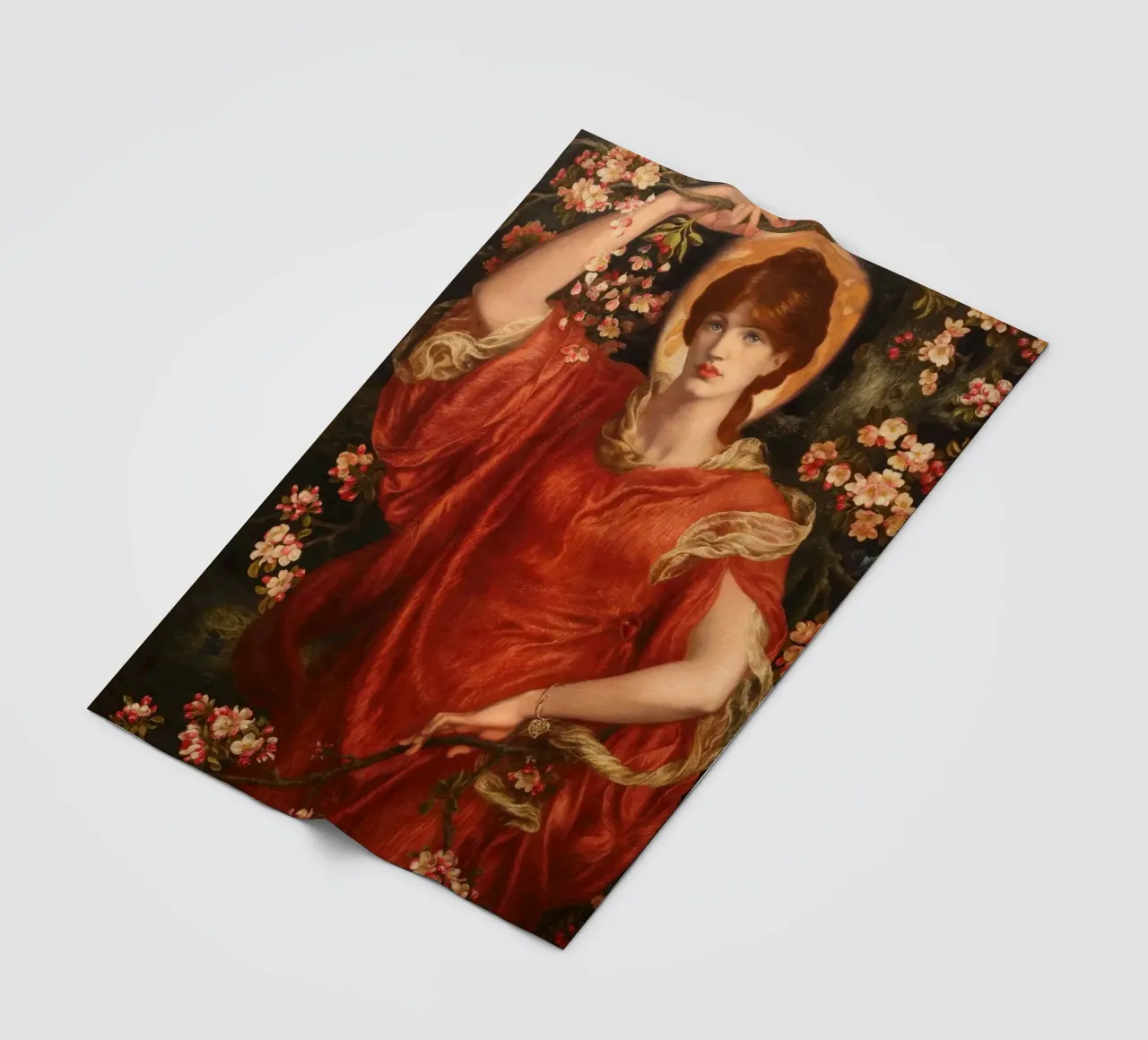 Dante Gabriel Rossetti - A vision of Fiammetta coperta in pile da Timeless Artworks