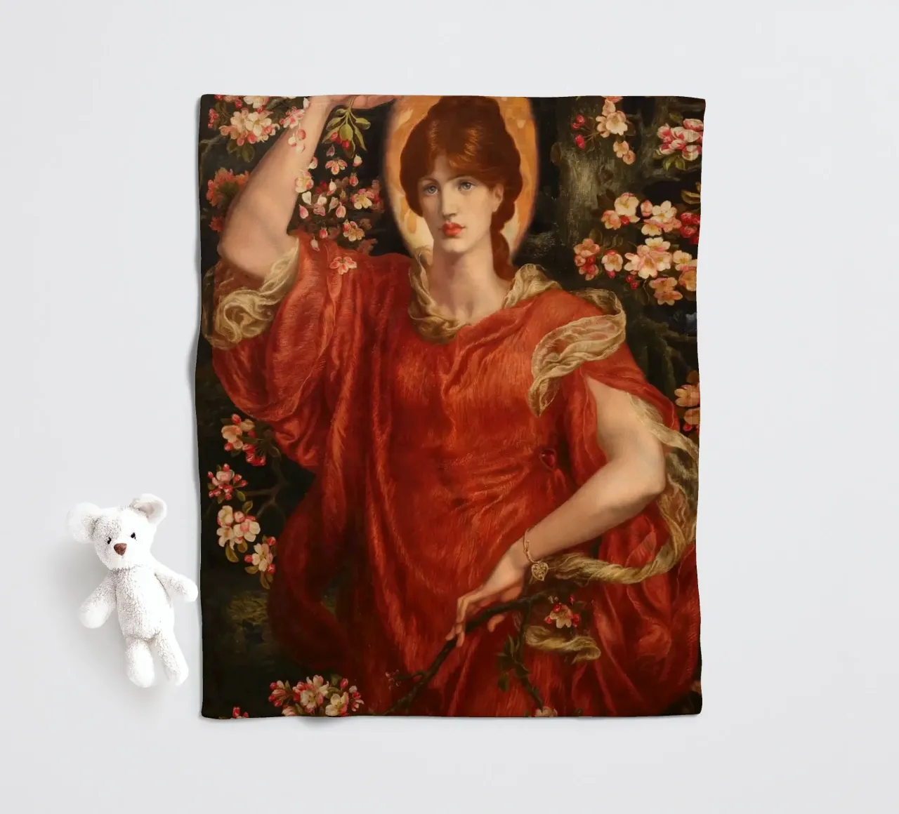 Dante Gabriel Rossetti - A vision of Fiammetta coperta in pile da Timeless Artworks