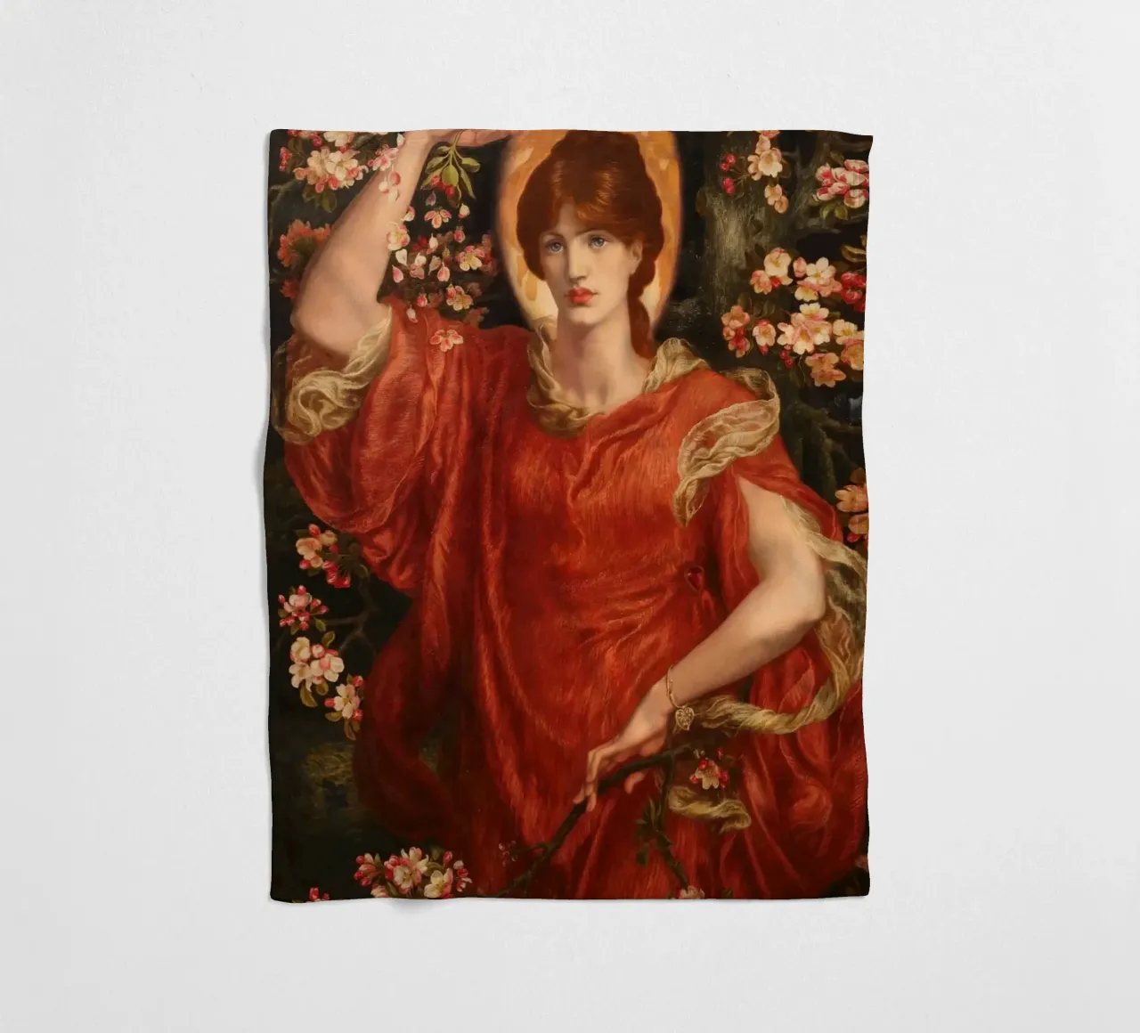 Dante Gabriel Rossetti - A vision of Fiammetta coperta in pile da Timeless Artworks