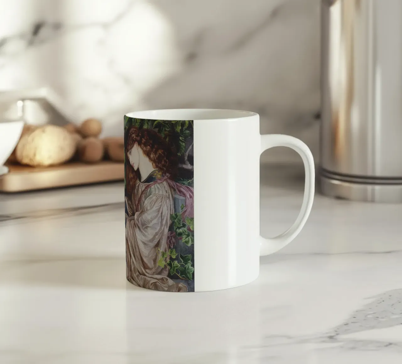 Dante Gabriel Rossetti - Pia de Tolomei tazza in ceramica da Timeless Artworks