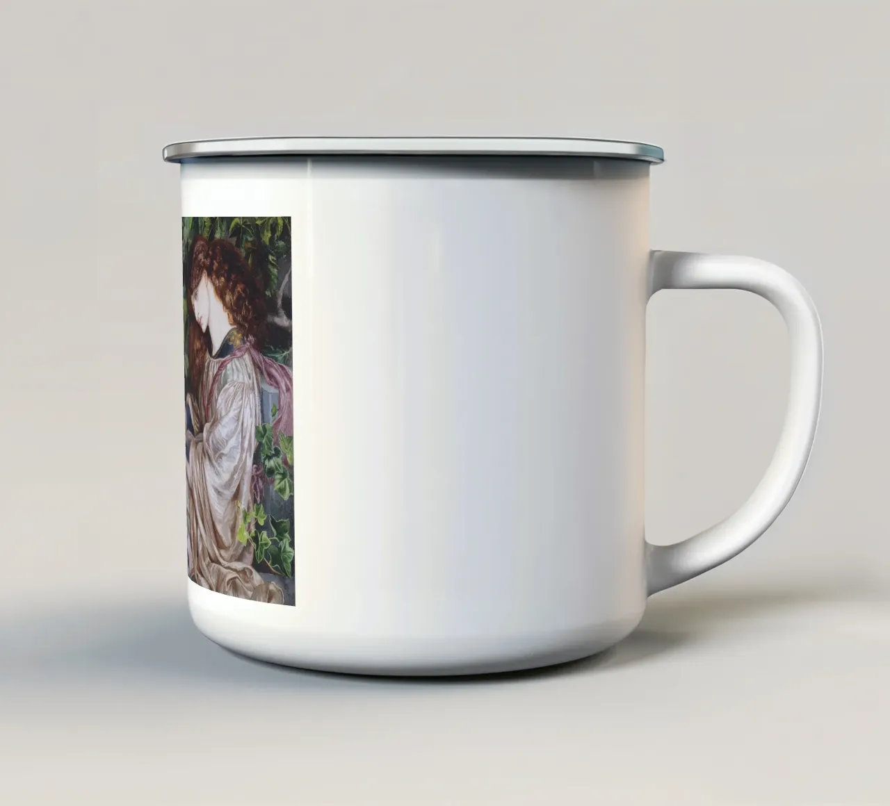 Dante Gabriel Rossetti - Pia de Tolomei tazza in smalto da Timeless Artworks