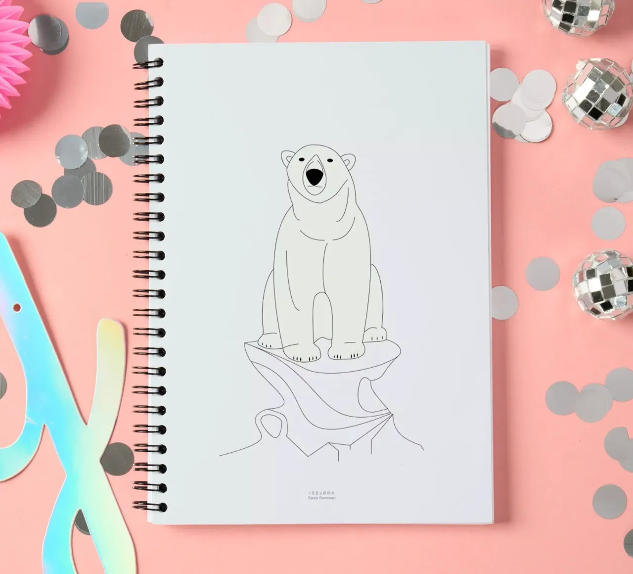Isbjørn spiral notebook by Swen Swensøn