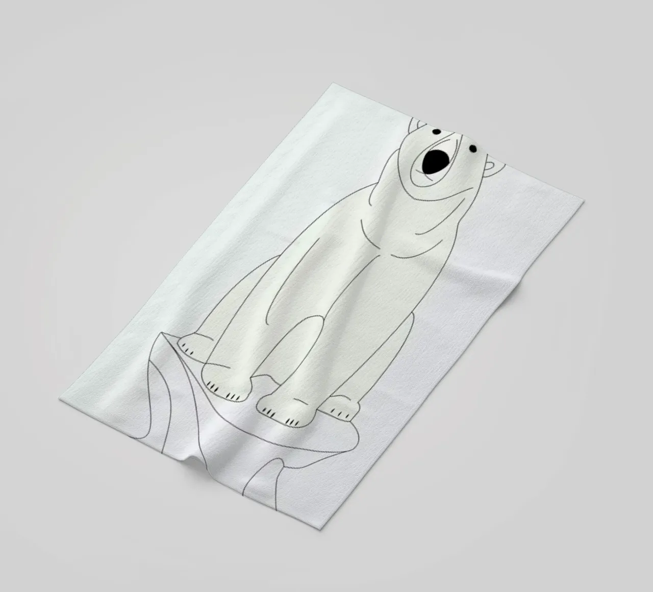 Isbjørn strandhanddoek van Swen Swensøn