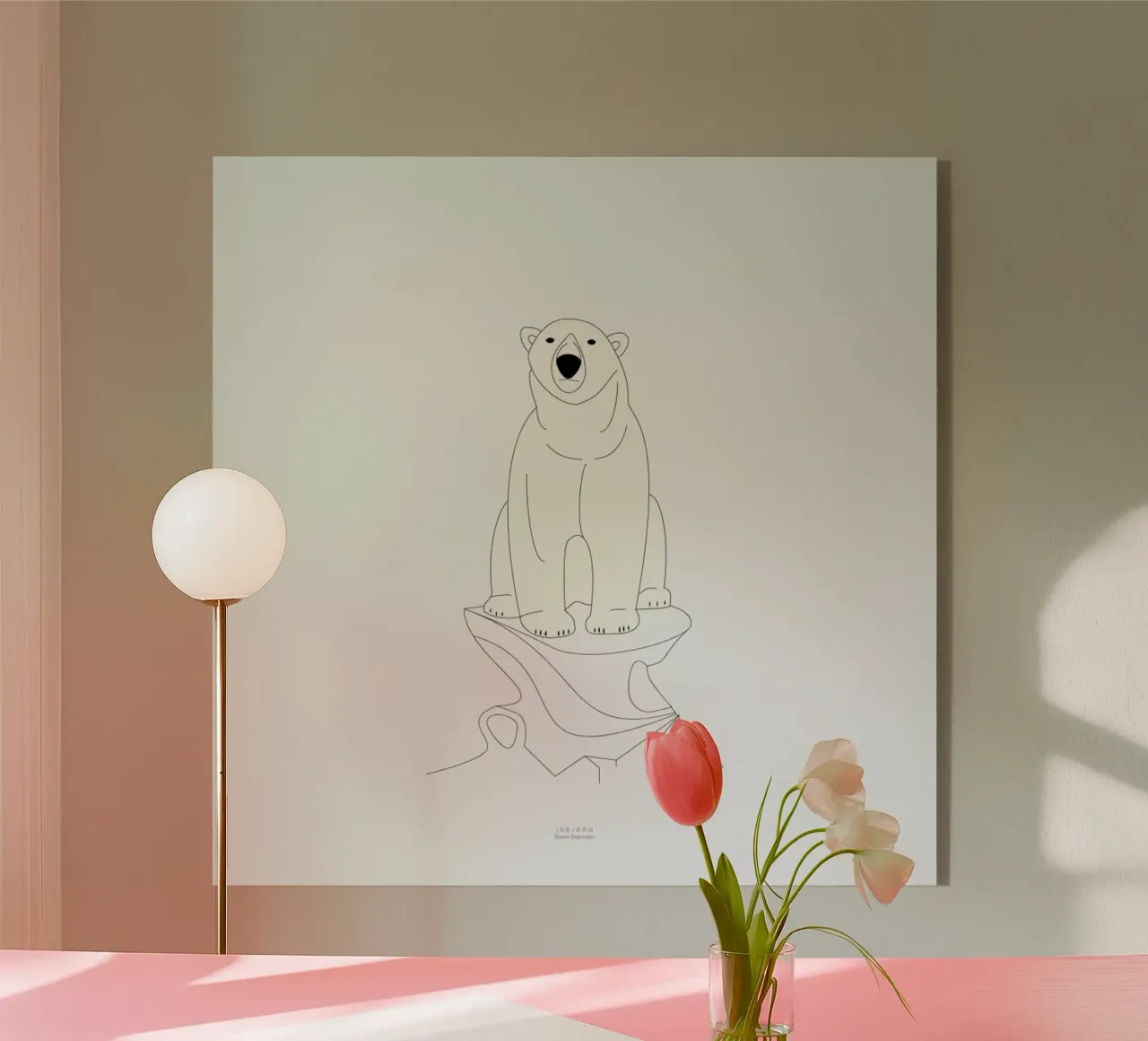 Isbjørn plexiglass da Swen Swensøn