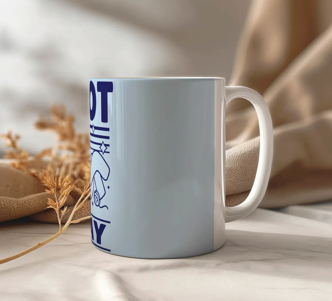 Non oggi tazza in ceramica da Gunawan Rb