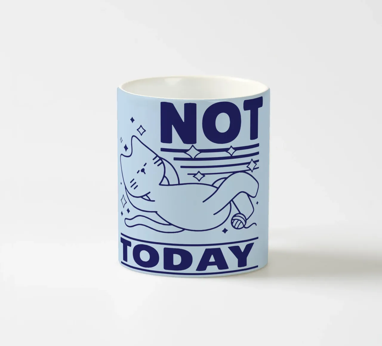 Non oggi tazza in ceramica da Gunawan Rb