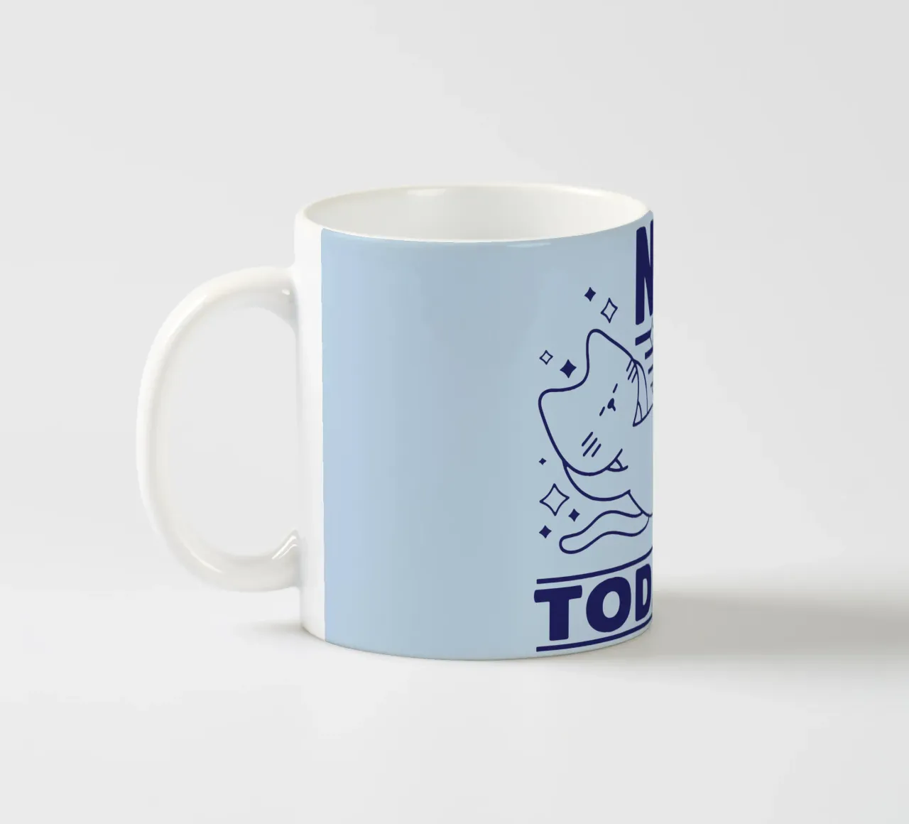 Non oggi tazza in ceramica da Gunawan Rb