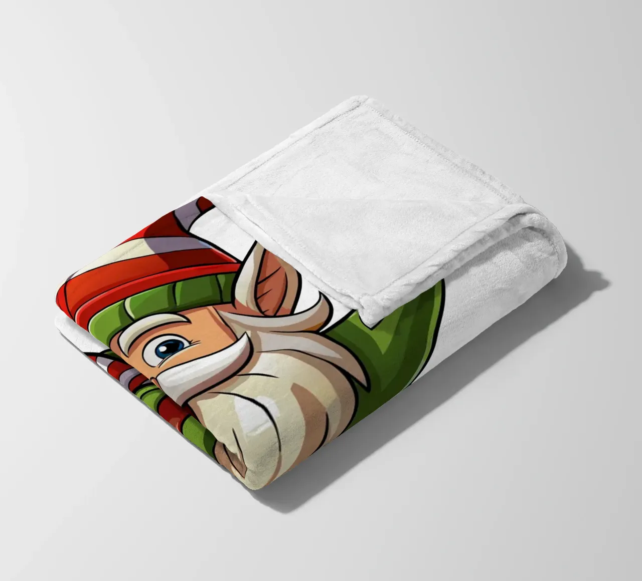 Allegro gnomo di Natale coperta in pile da Artnesia