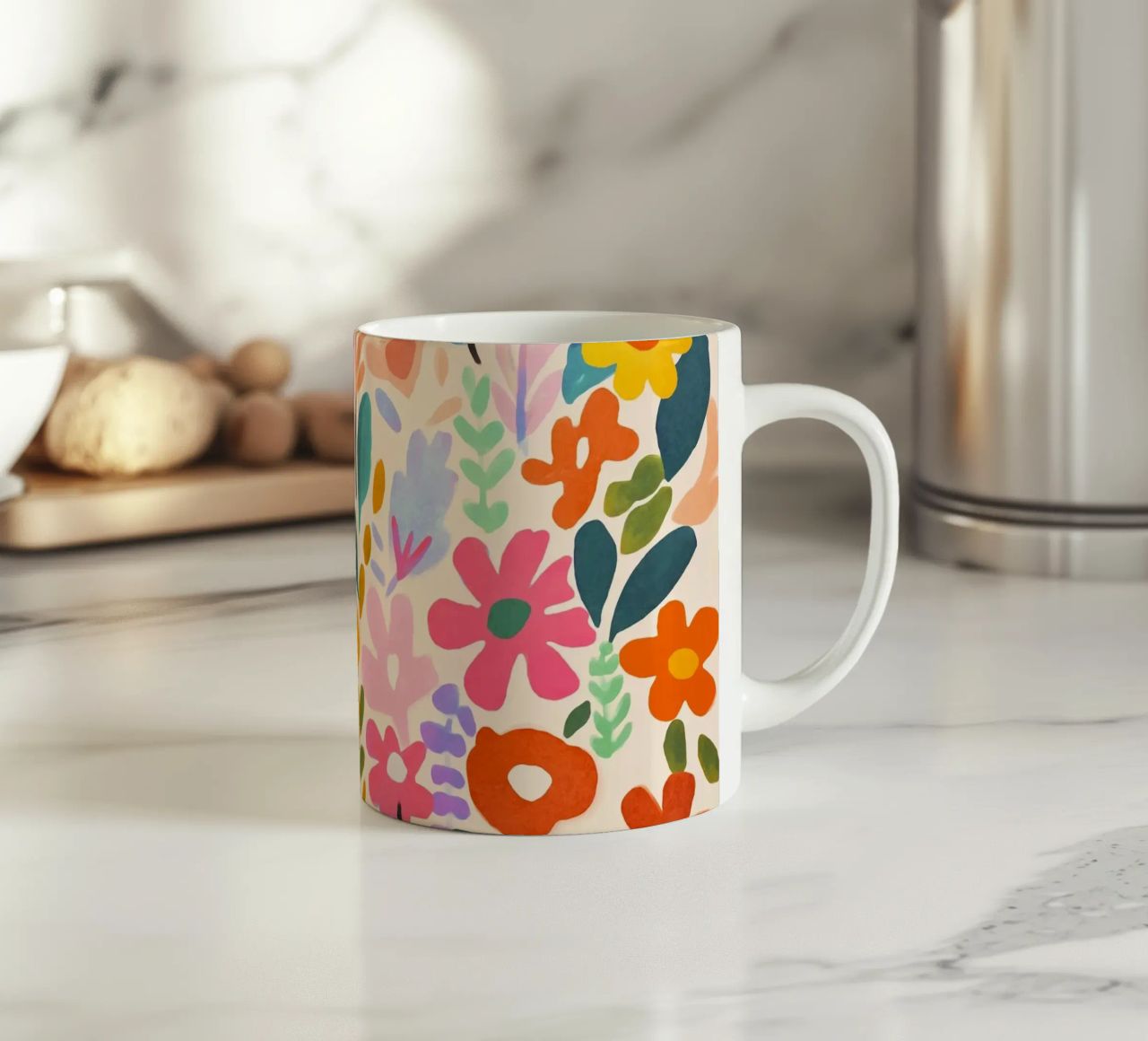 Matisse Flower Garden ceramic mug by Andrea Haase Modern Home