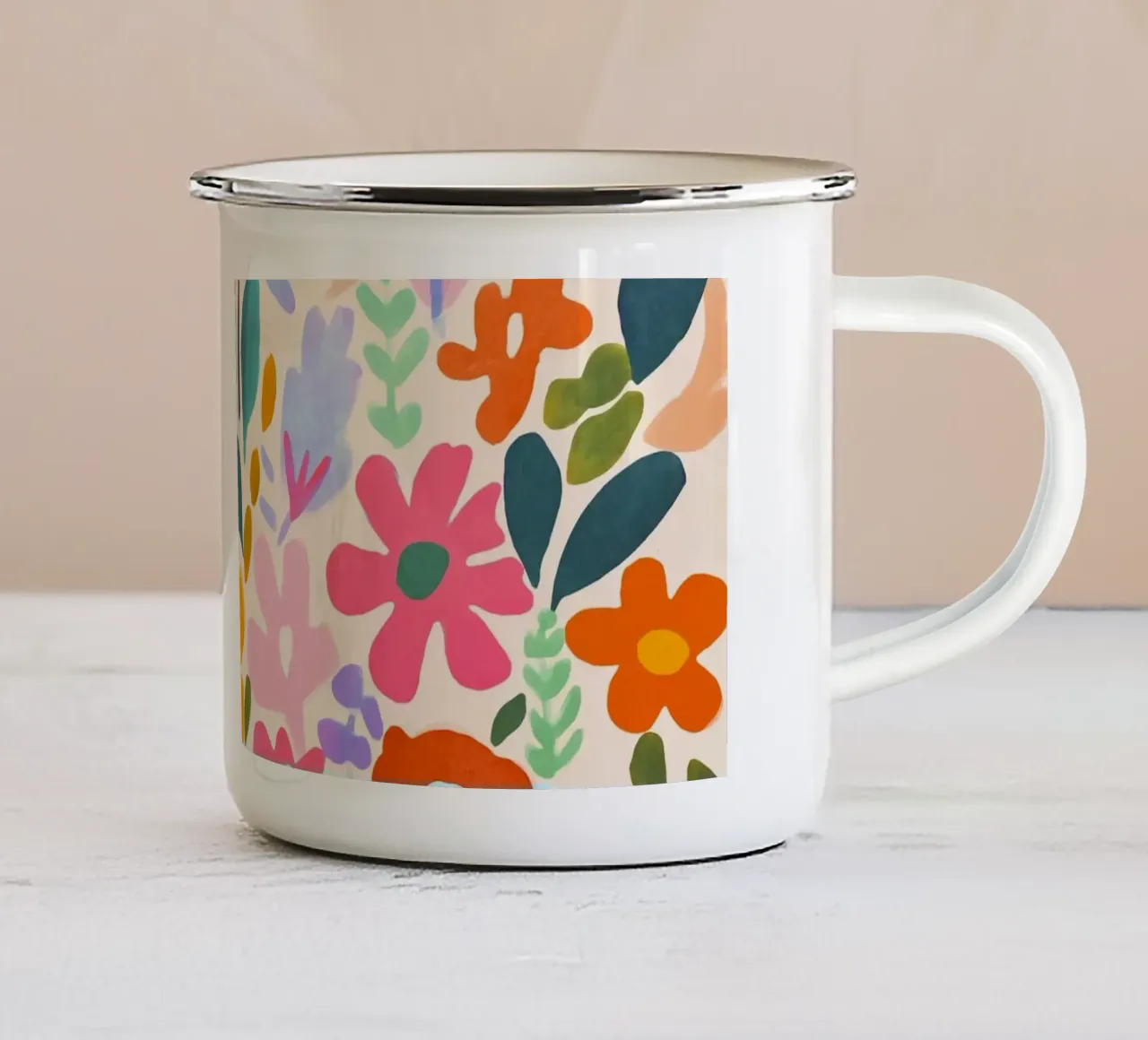 Giardino fiorito Matisse tazza in smalto da Andrea Haase Modern Home