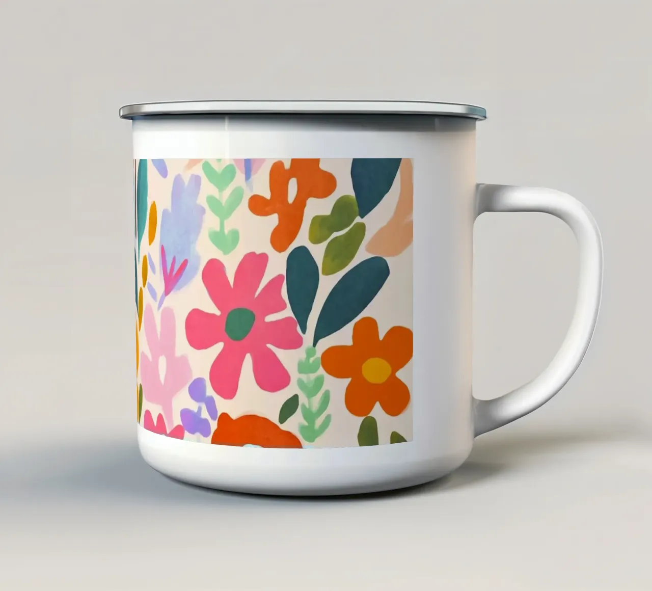 Giardino fiorito Matisse tazza in smalto da Andrea Haase Modern Home