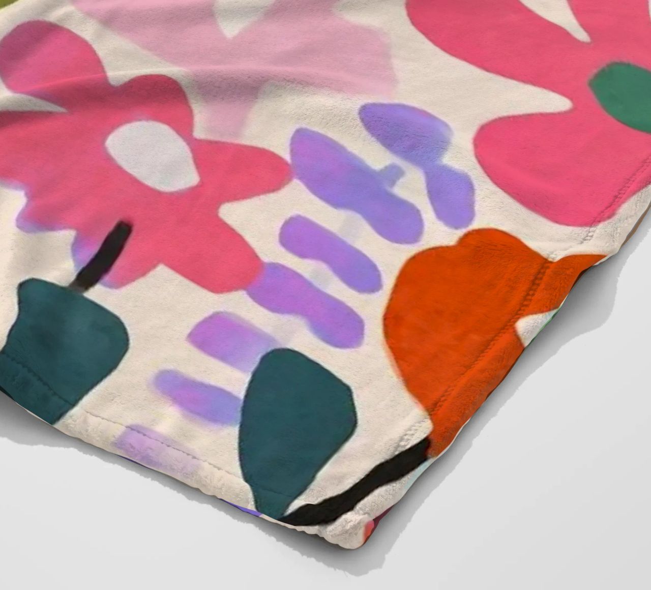 Matisse Flower Garden fleece blanket by Andrea Haase Modern Home