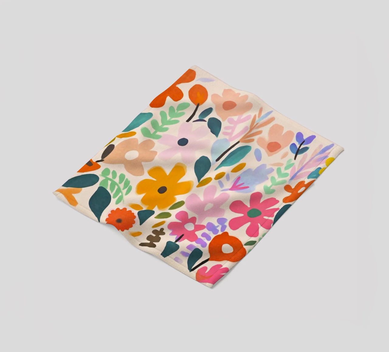 Matisse Flower Garden fleece blanket by Andrea Haase Modern Home